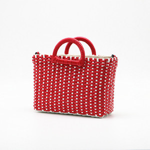 Nuevo hecho a mano bolsos tejidos niñas pequeñas colorido Cubo de playa bolsas - Product Image 3