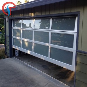 <span class=keywords><strong>Porte</strong></span> <span class=keywords><strong>de</strong></span> <span class=keywords><strong>garage</strong></span> coulissante en verre <span class=keywords><strong>avec</strong></span> panneau en plexiglas givré et <span class=keywords><strong>porte</strong></span> <span class=keywords><strong>piétonne</strong></span> - Product Image 3