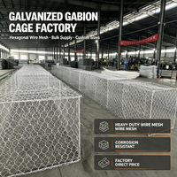 Cages en gabions GOST pour le marché russe, gabions en maille de taille personnalisée pour la protection des pentes, les travaux hydrauliques de barrages et de canaux