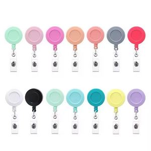 Custom Retractable Metal Keychain Pull Id Name Holder Scroll School Student Office <b>Nurse</b> Badge Reel - Product Image 2