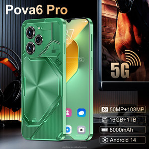 Smartphone Pova 6 Pro 5G le plus vendu, 16 Go de RAM, 1 To de stockage, longue durée de vie de la <span class=keywords><strong>batterie</strong></span>, compatible double SIM, écran HD, Android 14 - Product Image 1