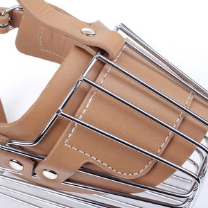 Bozal de perro de Metal de acero fuerte ajustable de raza grande <span class=keywords><strong>Pitbull</strong></span> antiladridos anticomida para perros - Product Image 4