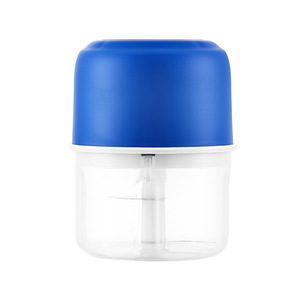 Picadora de Ajo Eléctrica de 300 ml, Color Azul Oscuro, con Botón de Presión, Pequeña Picadora de Alimentos Doméstica, Carcasa de Plástico, Funciona con Batería - Product Image 2