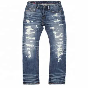 Lotfeel تصميم جديد أزياء خمر رجل جينز سروال جينز بالجملة المصنع مباشرة بيع بالجملة جينز لوس أنجلوس - Product Image 3