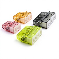 Connecteur électrique 2P à enfoncement pour éclairage LED, avec contacts en cuivre, pour usage automobile, boîtier PC en laiton PC212U