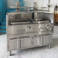 Équipement de restauration pour hôtels et restaurants HUARUI CS-802 Barbecue argentin en acier inoxydable 304 style lift, au charbon de bois, Santa Maria