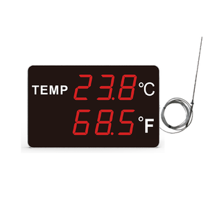 לוח תצוגה גדול לקיר עם חיבור RJ45 של Huato, ניטור מרכזי למחשב ותצוגת טמפרטורה ולחות LED - Product Image 3