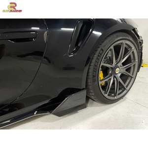 Brabu Style Dry Carbon Fiber Auto Parts Body Kit With Front Lip Rear Spoiler Rear <b>Diffuser</b> for Porsche 992 Turbo S 2020-2023 - Product Image 5