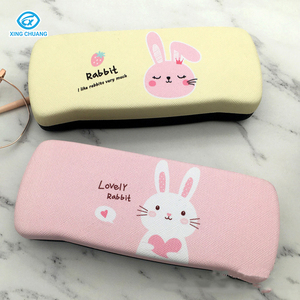 Estuche rígido de PU de buena calidad con logotipo personalizado para gafas Estuche óptico antipresión Estuche portátil para anteojos Elegante <span class=keywords><strong>y</strong></span> asequible - Product Image 2