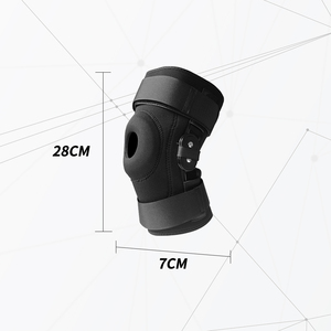 Genouillère réglable à charnière noire pour hommes et femmes, meilleur Support de genou, genouillère de sport - Product Image 4