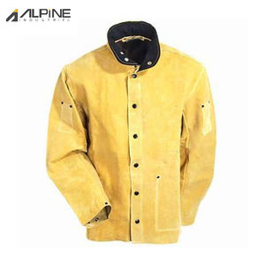 Veste de soudage en cuir confortable résistant à la chaleur et au feu OEM - Product Image 4