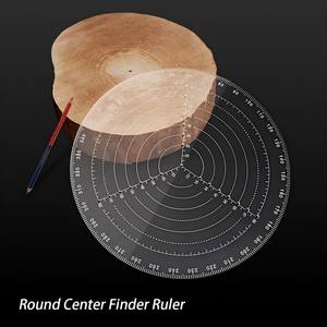 Buscador <span class=keywords><strong>de</strong></span> centro redondo Compas regla 300mm/11,8 pulgadas calibre circular <span class=keywords><strong>de</strong></span> acrílico transparente para torneros <span class=keywords><strong>de</strong></span> madera torno trabajo escala clara y precisa Ce - Product Image 4