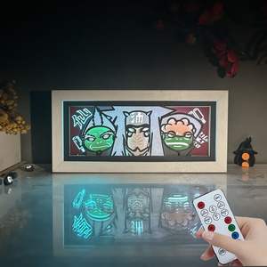 Asmarluxx Papercut DIY Lámpara de Escultura de Papel 3D Hecha a Mano, Luz Nocturna Creativa, Decoración de Dormitorio, Inspiración Navideña, Animación Luminosa - Product Image 4