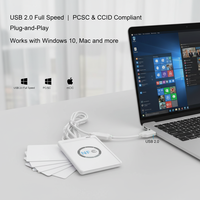 Lecteur-graveur NFC USB ACR122U 13,56 MHz, dispositif RFID programmable pour paiement numérique et sécurité