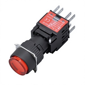 Interrupteur à bouton-poussoir LED multicolore éclairé momentané/alternatif, étanche IP65, 16 mm, 250 V, 5 A - Product Image 3
