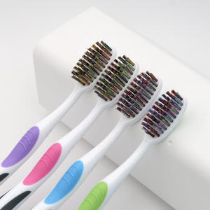 <span class=keywords><strong>Brosse</strong></span> à dents adulte avec fonction de nettoyage de la langue Poils moyens <span class=keywords><strong>ou</strong></span> durs Carte blister individuelle d'usine professionnelle - Product Image 3