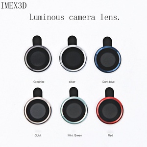 Oferta Especial: Protector de Lente de Cámara de Metal Colorido con Cristal Templado para iPhone 11, 12 Pro, 13 Pro Max, Cubierta de Lente de Cámara de Aleación de Aluminio - Product Image 2