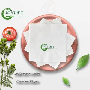 High-End Wholesale Restaurant Brand Napkins Paper Serviettes Folded Table Paper Towels Dinner Napkins With Custom Logo
