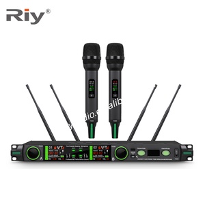 Micrófono Inalámbrico USB de Doble Canal M-9602 con Supresor de Retroalimentación/Echo/Equalizador Integrado para <span class=keywords><strong>Karaoke</strong></span> de Alta Calidad - Product Image 2