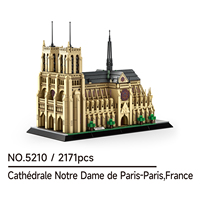 Wange 5210, Bloques de Construcción de la Catedral de Notre Dame de París, Modelo de Bloques para Niños, Unisex, Juego de Bloques de Construcción Educativos de Plástico