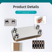 Refroidisseur d'huile industriel ZL30, mini échangeur de chaleur à plaques brasées pour chaudière et chauffe-eau