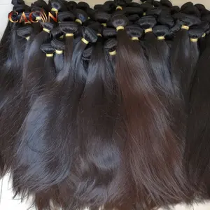 Fasci di capelli cambogiani grezzi CACIN fornitore non trattato all'ingrosso capelli umani indiani capelli allineati con cuticole vergini grezze vietnamite