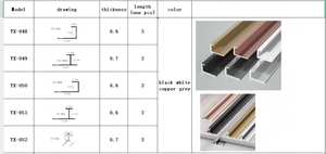 Auf Lager Dekorative Metall linie Extrusion profil Aluminium H-Form Fliesen Zierleiste Goldene Wan decke-Günstige Metalle Metall produkte - Product Image 2