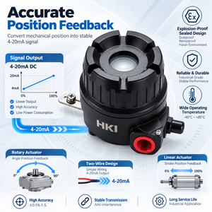 PTM-6V Intelligent 4-20mA Position Flameproof Explosion Proof Two-Wire Sensor for Rotary <b>Linear</b> <b>Actuator</b> - Product Image 1