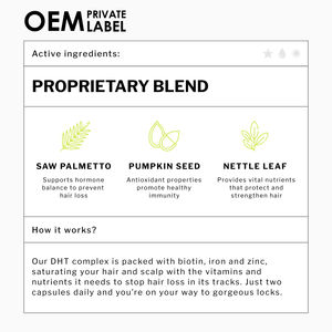 OEM Label pribadi penyeimbang hormonal pil pertumbuhan rambut <span class=keywords><strong>dht</strong></span> pemblokir kapsul gergaji Palmetto vitamin rambut rontok dengan blok <span class=keywords><strong>dht</strong></span> - Product Image 2