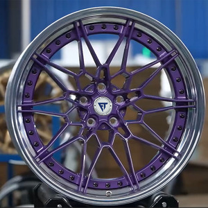 Rines de coche forjados de 17 18 19 20 pulgadas con acabado brillante negro, 5X112 5x120 <span class=keywords><strong>5X</strong></span> 114.3 para autos de pasajeros, compatibles con <span class=keywords><strong>BMW</strong></span> M2 M3 M4 M5 - Product Image 6