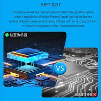 Système d'entraînement intelligent pour la combustion des graisses Speed and Strength Breakthrough VBT Cube Linear Encoder Rope - Version standard