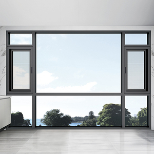 Fenêtre à battant en aluminium avec système de verrouillage multipoints et poignée à crémonon - Product Image 4