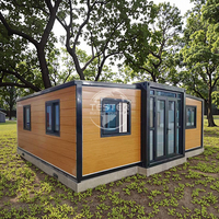 Maison préfabriquée en conteneur à 2 chambres avec cuisine et salle de bain, appartement familial pratique, directement de l'usine