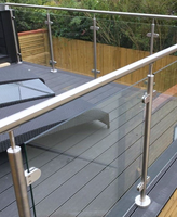 Support de balustrade moderne et populaire en acier inoxydable SS316 réglable pour balcon, escalier, véranda, terrasse, résistant à la rouille, taille personnalisée, facile à installer