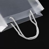 Sac fourre-tout transparent personnalisé avec logo, sac fourre-tout en plastique, sac cadeau transparent givré en PVC