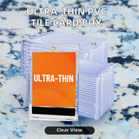 Boîte de protection portable et écologique en PVC ultra-fin 35PT pour cartes de sport, TCG et jeux de table – Haute transparence – Vente en gros