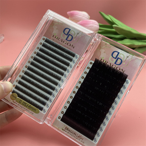 Pestañas Postizas Coreanas Dragon Lash, Color Negro Mate, PBT, 0.03/0.05/0.07mm, Efecto Volumen Natural, Hechas a Mano, Curvatura J B C CC D M L - Product Image 3