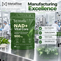 Capsules de NAD+ Nicotinamide Riboside Resvératrol à Marque Blanche OEM pour l'Énergie Cellulaire et l'Âge Sain, Nutrition, 80 Comprimés