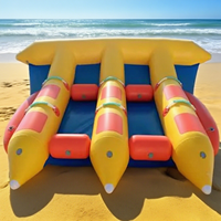 Jeu d'eau drôle Flyfish Gonflable Banana Boat Water Park t Fly Fish Gonflable Flyfish Bateau remorquable pour la mer