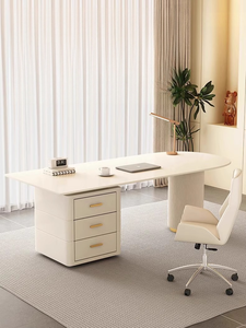 Bureau de travail moderne et spacieux, convertible et extensible, <span class=keywords><strong>avec</strong></span> poutre en roche, pieds de support épaissis, stable et robuste, mobilier commercial - Product Image 3