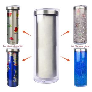 Nouveau design – Gobelet droit en acier inoxydable de 20 oz pour transfert par sublimation blanc - Product Image 4