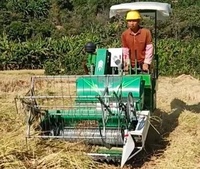 Machines agricoles, Machine de récolte de maïs, petite Machine de récolte, Mini haricots, soja, blé, riz, moissonneuse-batteuse