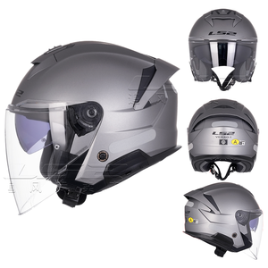 <span class=keywords><strong>Casco</strong></span> Abierto LS2 OF618 VERSO 2 de Doble Visor Nuevo Medio <span class=keywords><strong>Casco</strong></span> para Motocicleta Vehículo Eléctrico Scooter de Pedal Tres Cuartos - Product Image 5