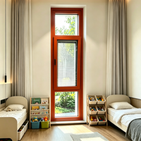 Ventana Abatible Interior RC4 de Diseño Moderno y Minimalista para Apartamentos Urbanos, Vidrio Templado de Doble Capa con Junta de Sellado Antipolvo