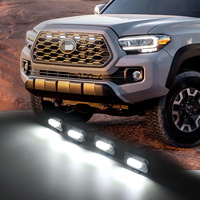 Feux de calandre LED ambre pour Toyota Tacoma 2020-2021, feux de positionnement à clipser, lampe de modification tout-terrain super lumineuse