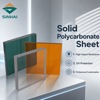 Feuille de polycarbonate solide à double face avec revêtement UV pour auvent extérieur, pergola et toiture de serre à longue durée de vie