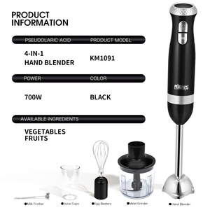 Dsp <b>Hand</b> Blender 600W 6 Speeds With <b>Chopper</b> Whisk And Jug For Kitchen Use - Product Image 5