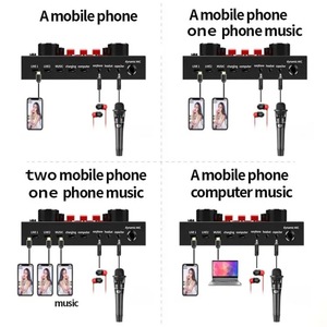 Universal V8S Transmisión en vivo Tarjeta de sonido Teléfono móvil/<span class=keywords><strong>Computadora</strong></span> Ancla Grabación <span class=keywords><strong>Mezclador</strong></span> de sonido <span class=keywords><strong>para</strong></span> BM800 LGT 240 - Product Image 2