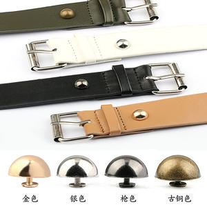 Bonne qualité Jupe En Cuir Décoratif Rivet Rond Champignon Cuir Pas De Rouille Plaqué Semi-rond Vis Accessoire Sac Base - Product Image 3