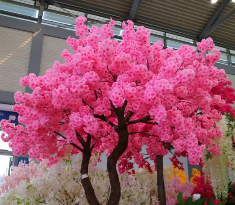 artificial cherry blossom branches wedding centerpiece outdoor decor flowers